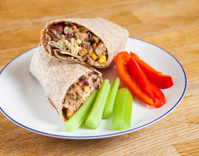 Bean and cheese wrap